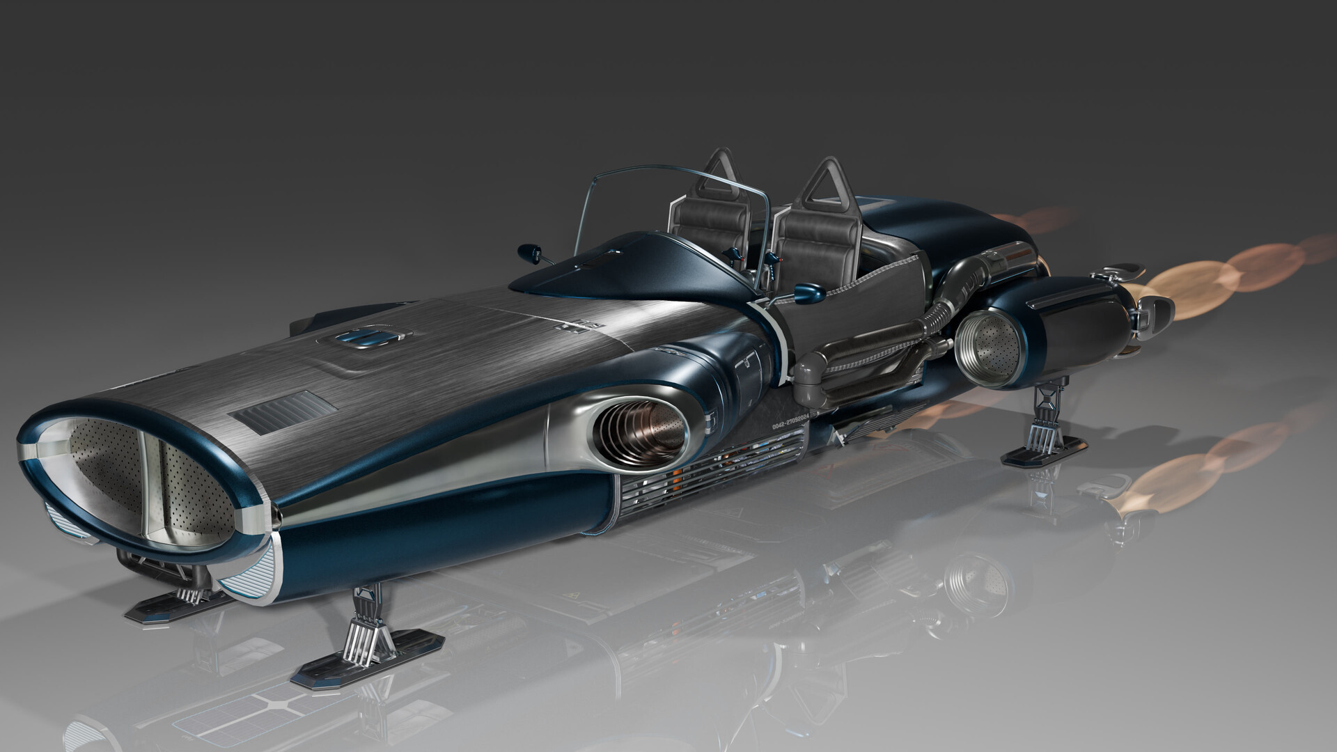 A cabrio spaceship
