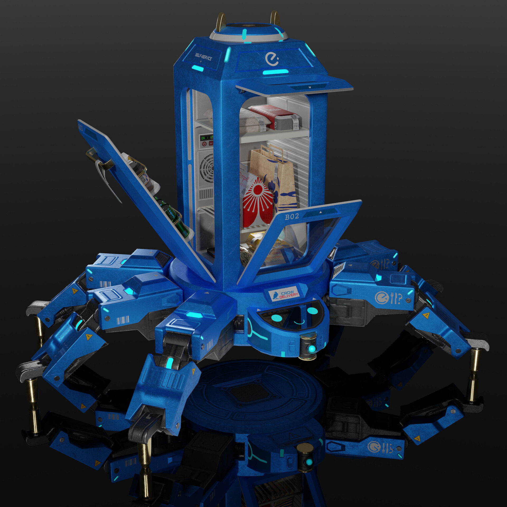 A delivery robot